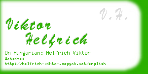 viktor helfrich business card